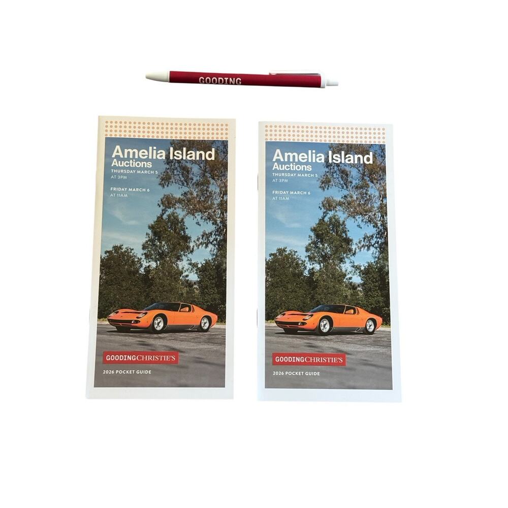 Gooding Christie's Amelia Island 2026 Auction Pocket Guide Lot 2 w Pen Catalogs